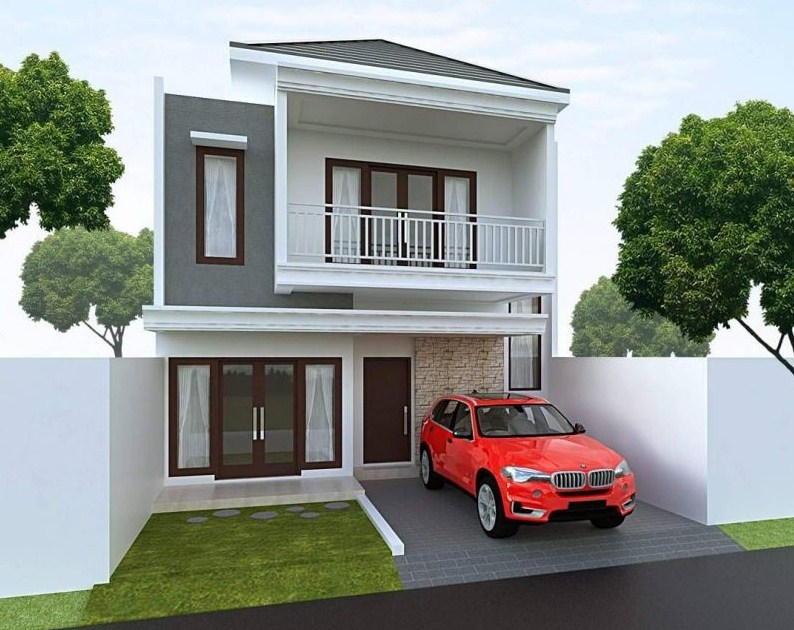 Desain Rumah 2 Lantai Sederhana Ukuran Kecil