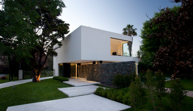 Rumah Modern Dengan Atap Datar