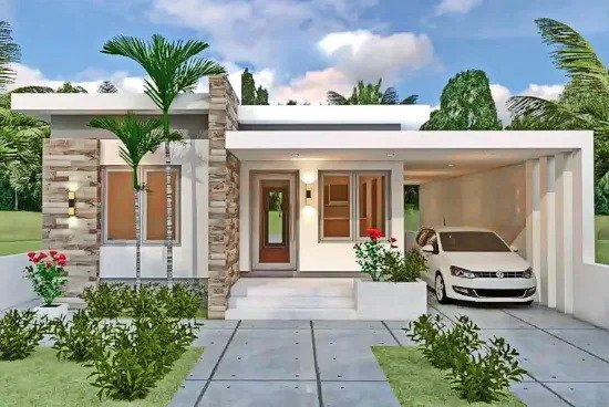 Desain Rumah 10 x 12 1 lantai