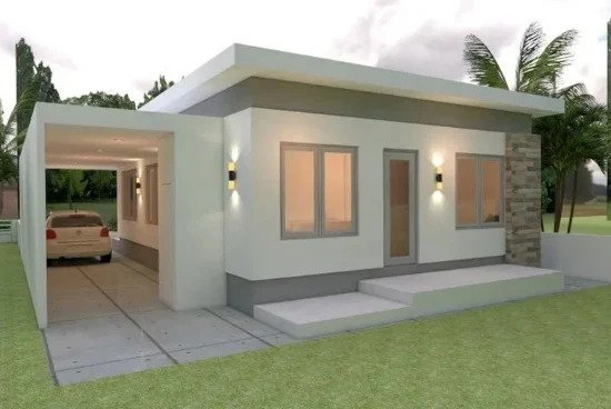 Desain Rumah 10 x 12 dengan 3 kamar tidur