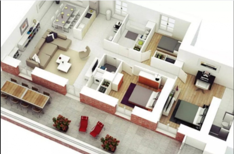Desain Rumah 5 Kamar 1 lantai