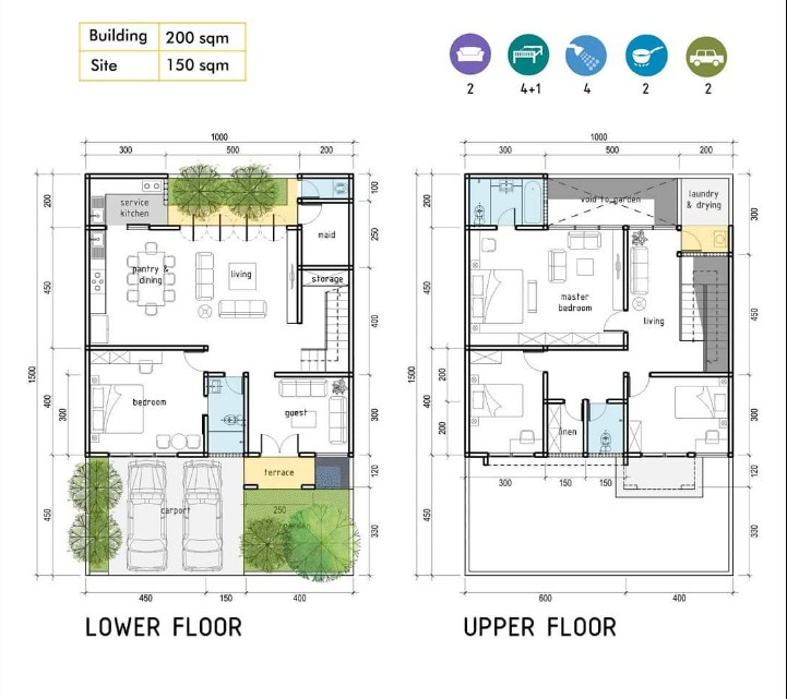 Desain Rumah 10 x 15 2 Lantai