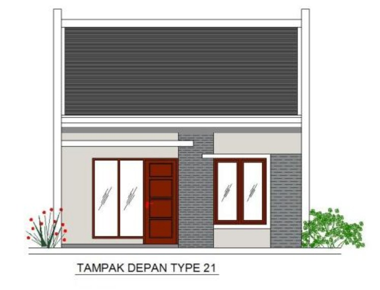 Desain Rumah 4x6 Type 21