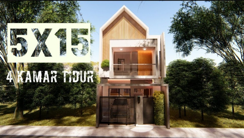 Contoh Desain Rumah 5 x 15