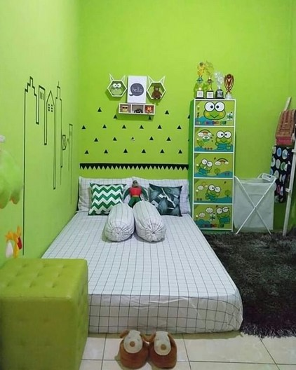 Desain kamar anak dilantai 2 rumah ukuran 5 x 15 m
