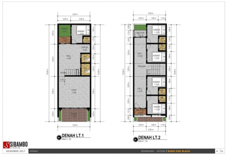 Desain Rumah 5 x 15 5 Kamar Tidur