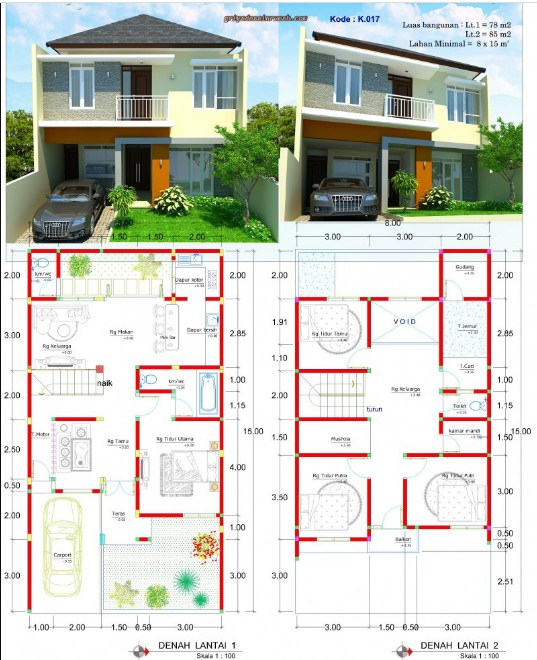 Inspirasi Desain Rumah 5 x 15