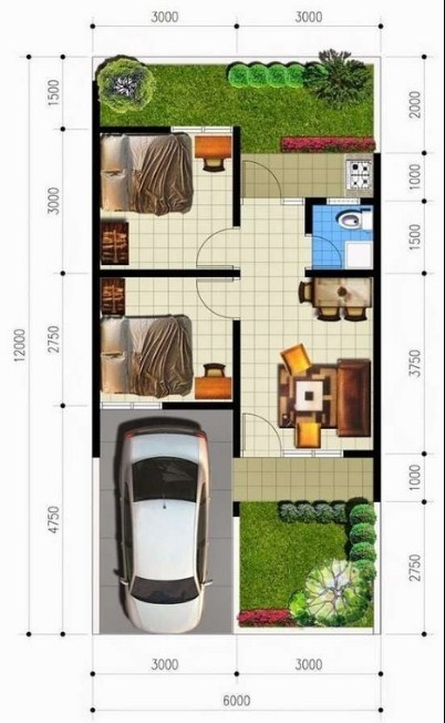 Desain Rumah 5 x 6 Terbaru