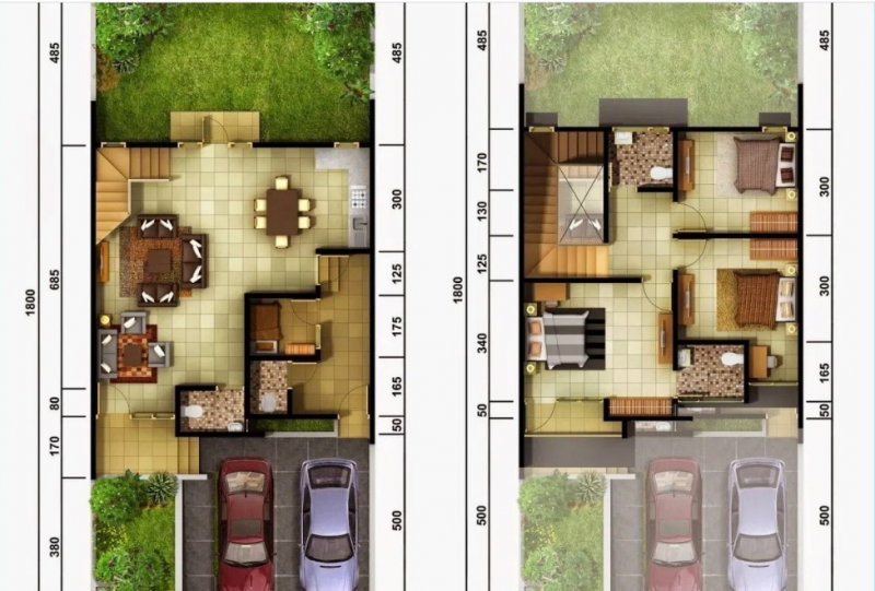 Desain Rumah 7 x 10 Modern