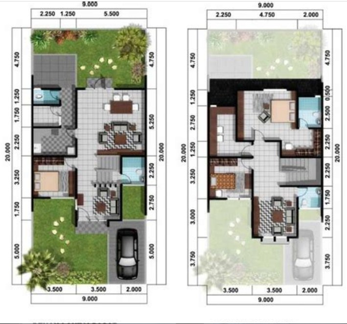 30 Inspirasi Desain Rumah 7 x 10 Beserta Denahnya Desain id
