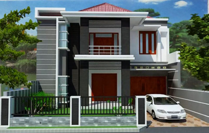 Desain Rumah 9 x 12 Modern