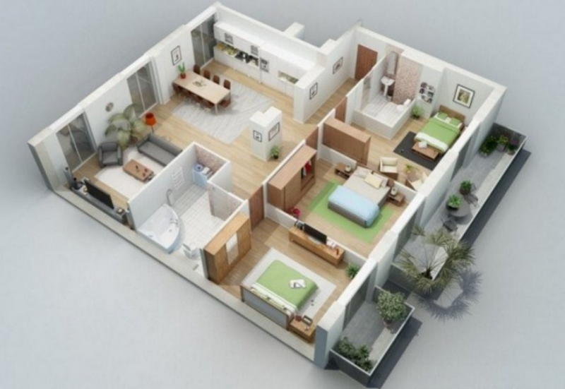 Desain Rumah 9 x 12 Modern Minimalis