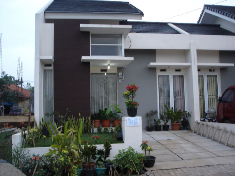Atap rumah miring kebelakang dengan konsep desain mewah