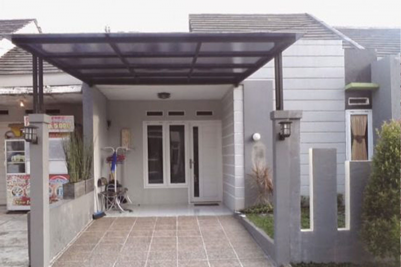 Gambar desain atap rumah miring