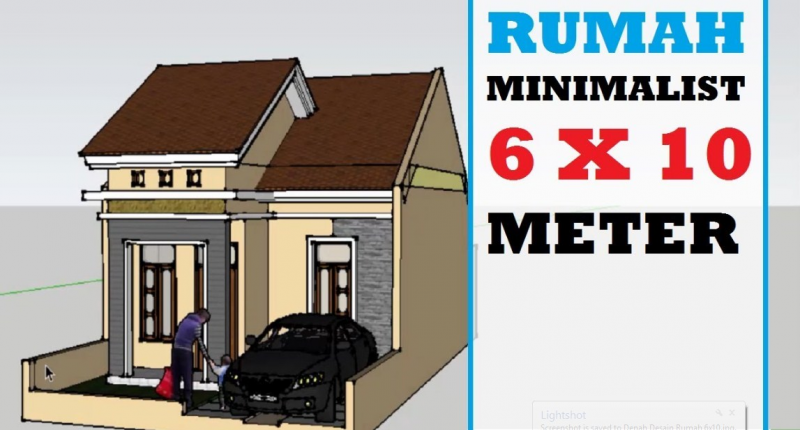 Desain Rumah 6x10 Meter