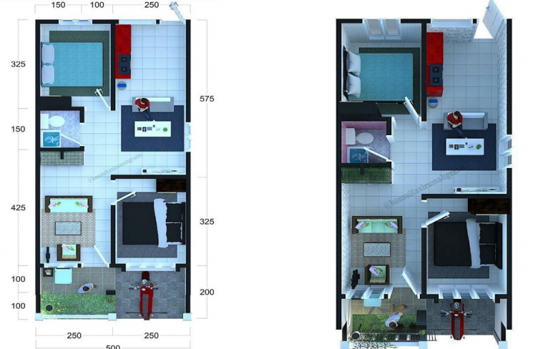 Desain Rumah 6x10 Minimalis