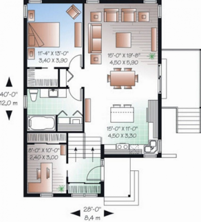 Gambar Denah Desain Rumah 7x9