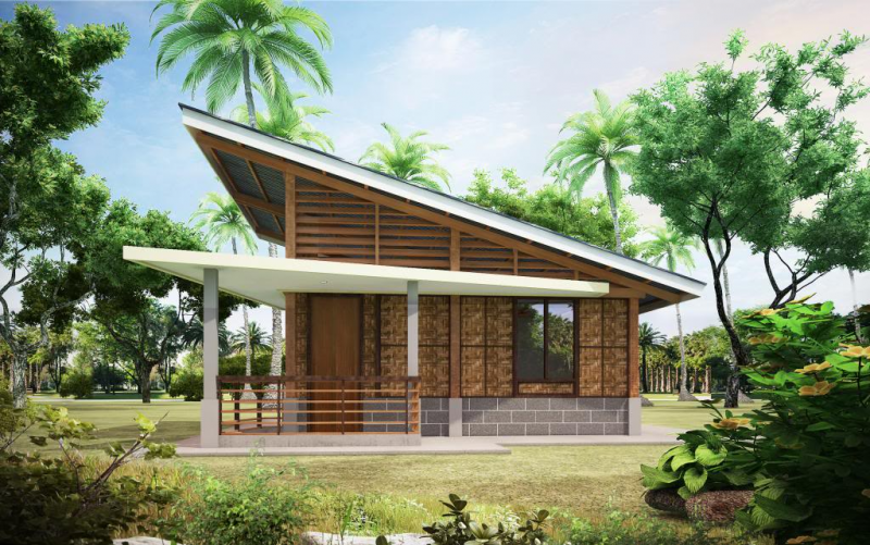 DESAIN RUMAH BAMBU CANTIK