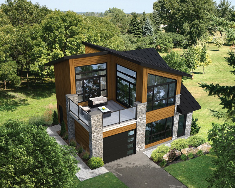 DESAIN RUMAH DUA LANTAI MINIMALIS 2020