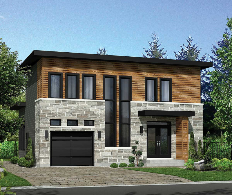 DESAIN RUMAH DUA LANTAI MINIMALIS MODERN
