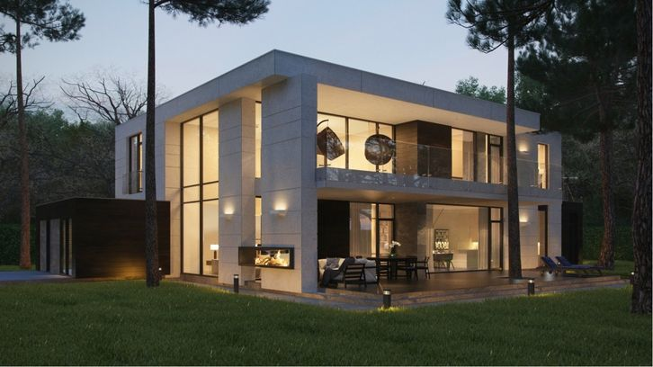 Desain Bergaya minimalis dengan banyak bukaan