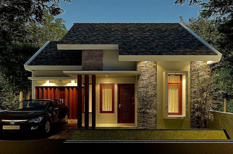 Model zig-zag digunakan pada atap rumah