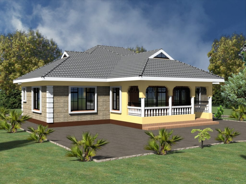 CONTOH DESAIN RUMAH MINIMALIS 3 KAMAR TIDUR