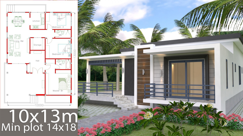 DESAIN RUMAH 3 KAMAR TIDUR