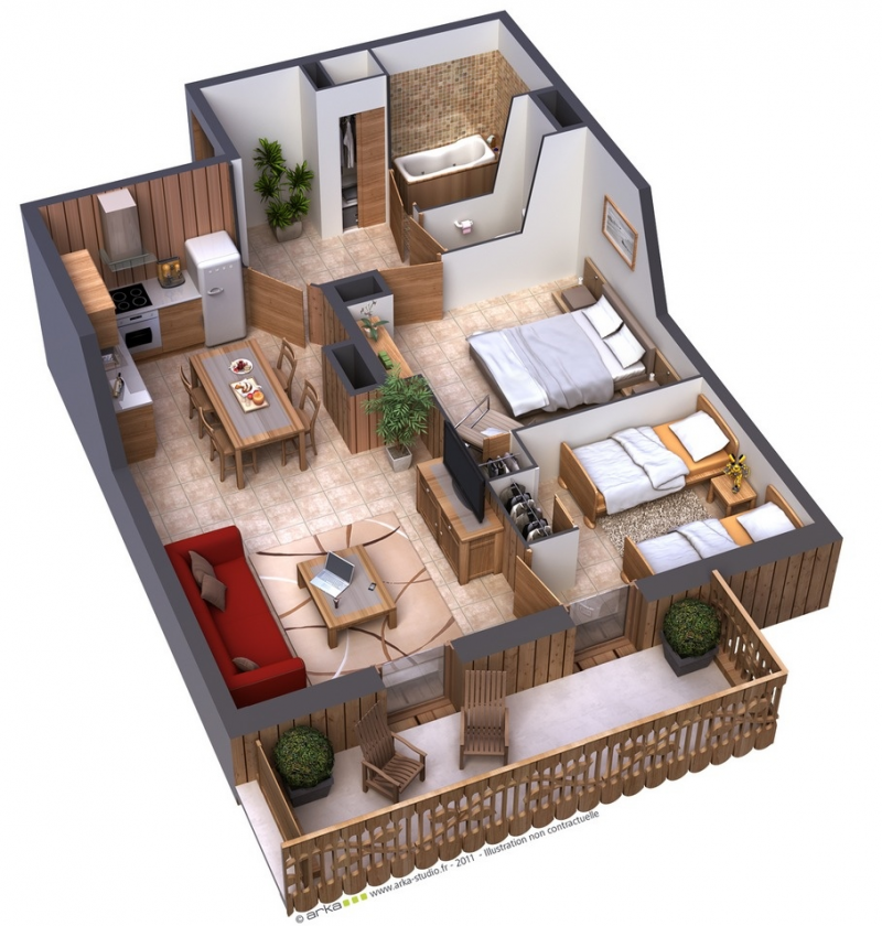 DESAIN RUMAH MINIMALIS 2 KAMAR DAN BIAYA