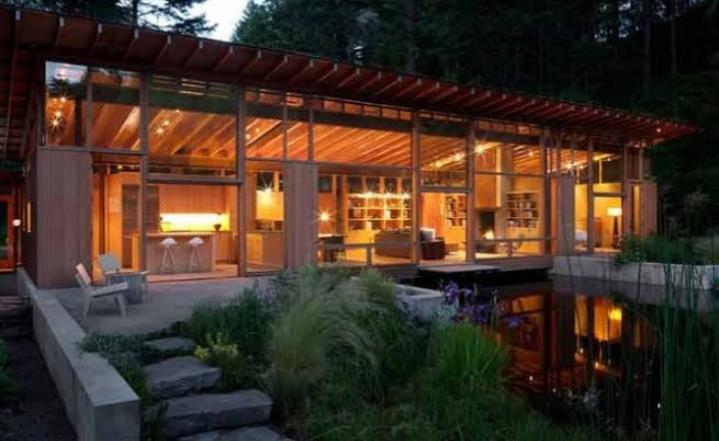 Desain Ruamh Elegan Dengan Desain kayu