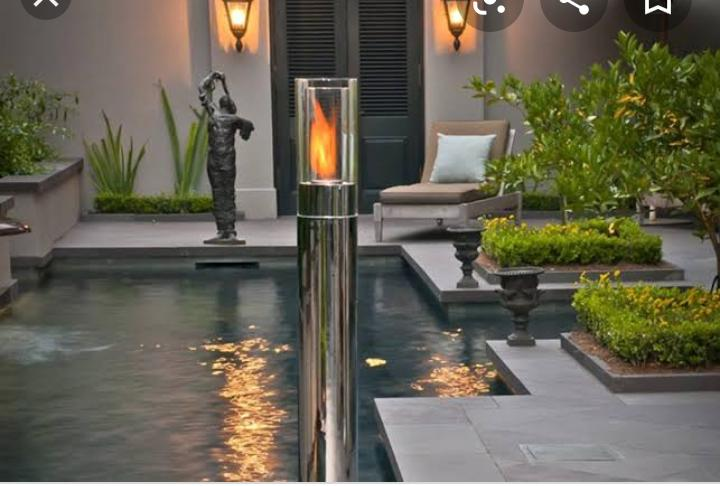 Desain Rumah Elegan Dengan Taman lampu