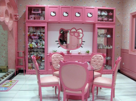 GAMBAR RUMAH HELLO KITTY KARTUN