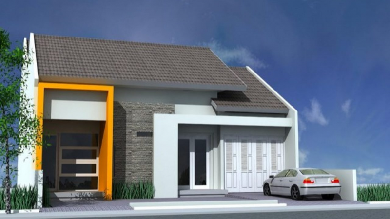Atap limas miring