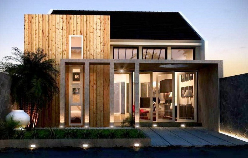 Bentuk atap limas pada rumah