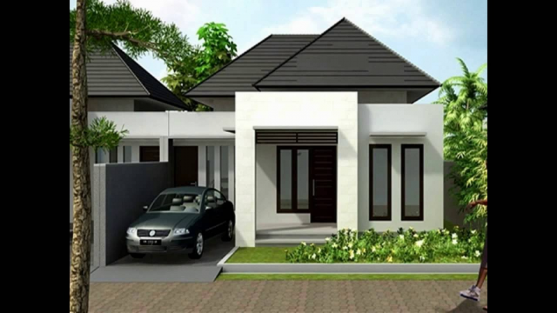 Model atap limas berwarna hitam