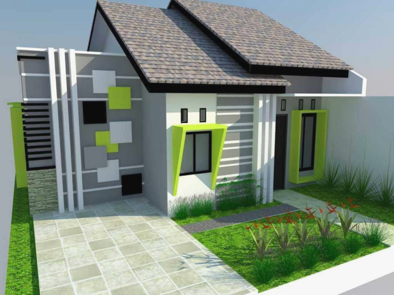 Perumahan atap berbentuk limas