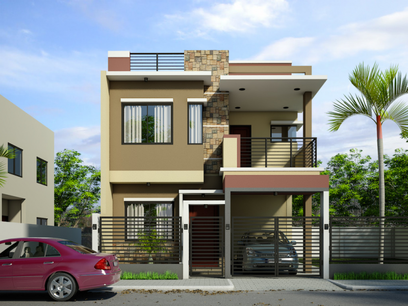 Foto Desain Rumah 2 Lantai Sederhana dan Biaya