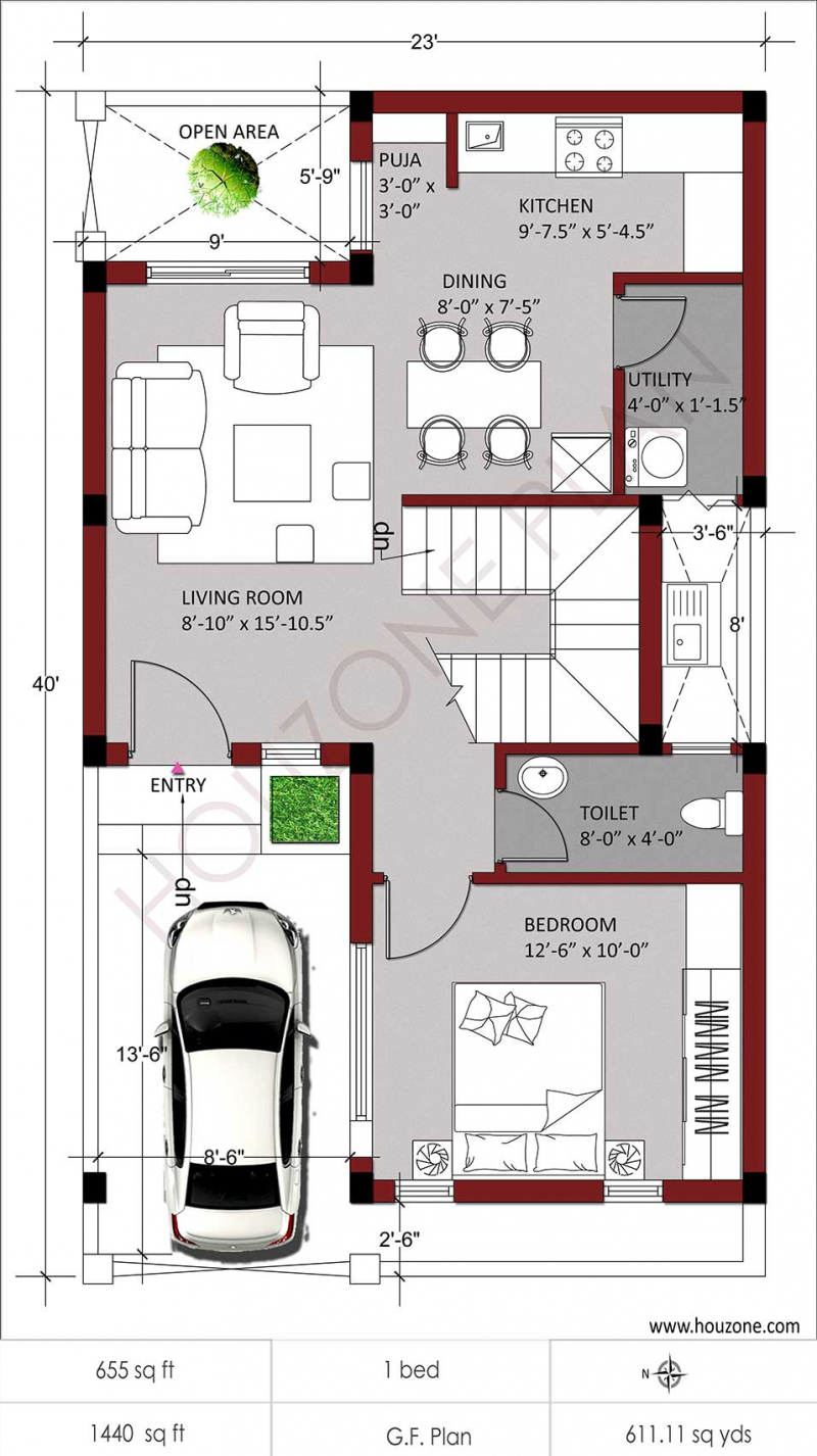 Arsitek Desain Rumah 1 Lantai Mewah
