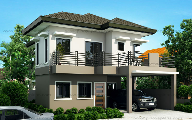 Desain Rumah 2 Lantai di Lahan Sempit Konsep Natural