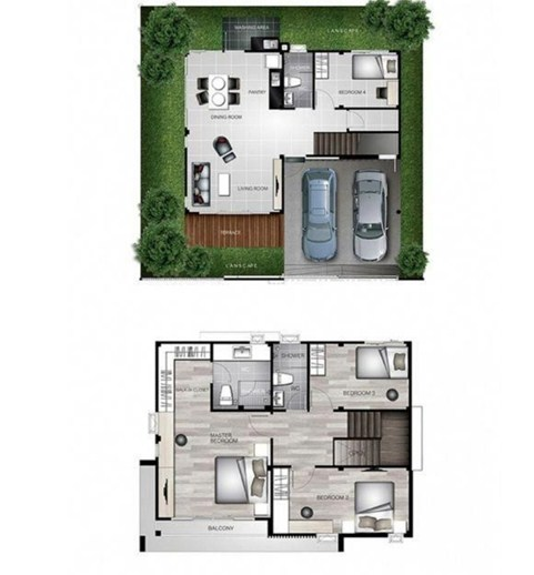 Desain Rumah 2 Lantai Yang Asri