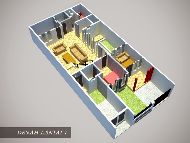 Contoh Gambar Rumah 2 Lantai 6 x 10