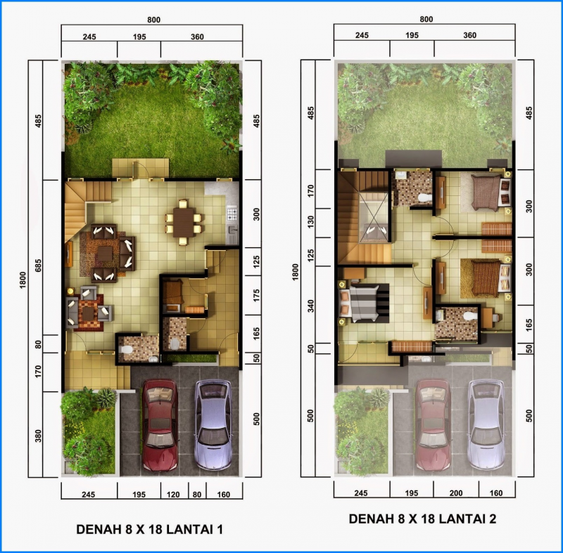 Konsep Rumah 2 Lantai 6 x 10