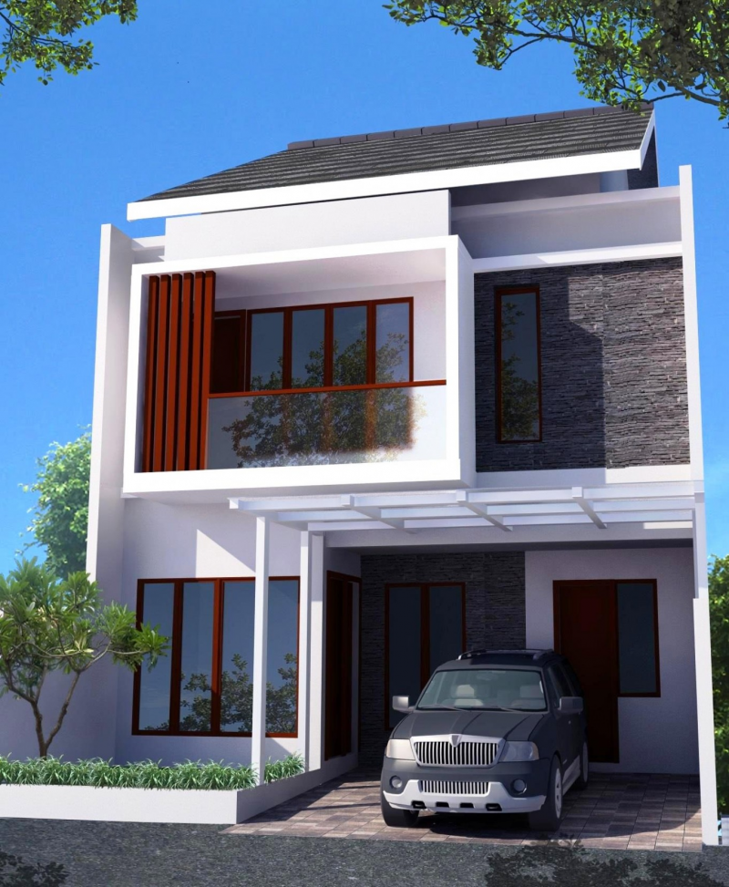 Sketsa Rumah 2 Lantai 6 x 10