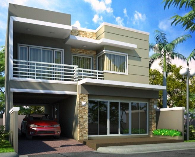Desain Rumah 2 Lantai Minimalis Modern dan Elegan Alami