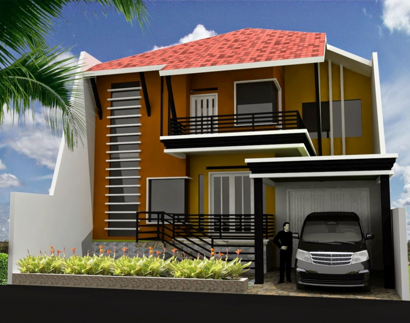 Gambaran Desain Rumah 2 Lantai Minimalis Modern dan Elegan