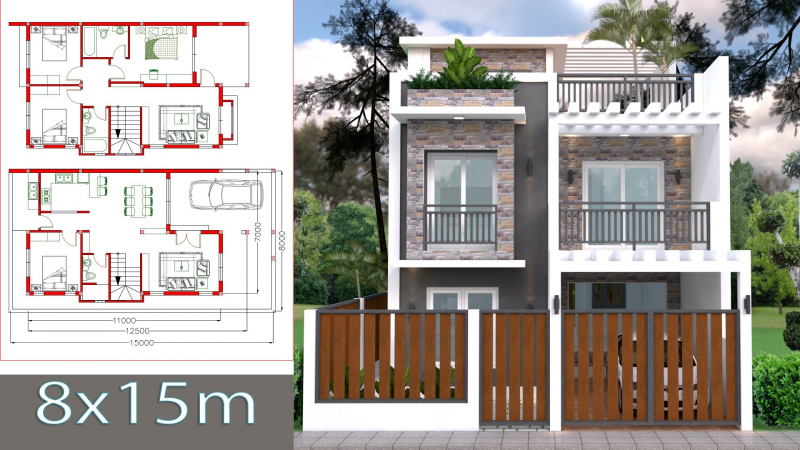 Sketsa Desain Rumah 4 Kamar Tidur