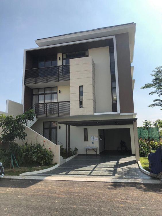 Desain Rumah 3 Lantai Gaya natural