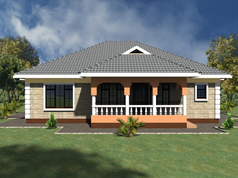 Desain Rumah 3 Kamar Tidur Alami