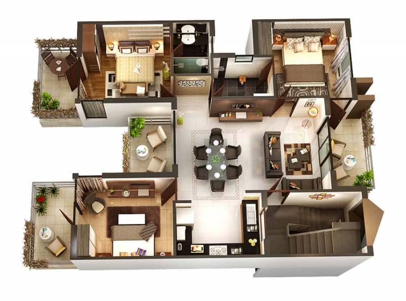 Desain Rumah 3 Kamar Tidur Sederhana
