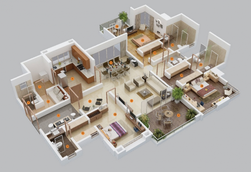 Foto Desain Rumah 3 Kamar Tidur